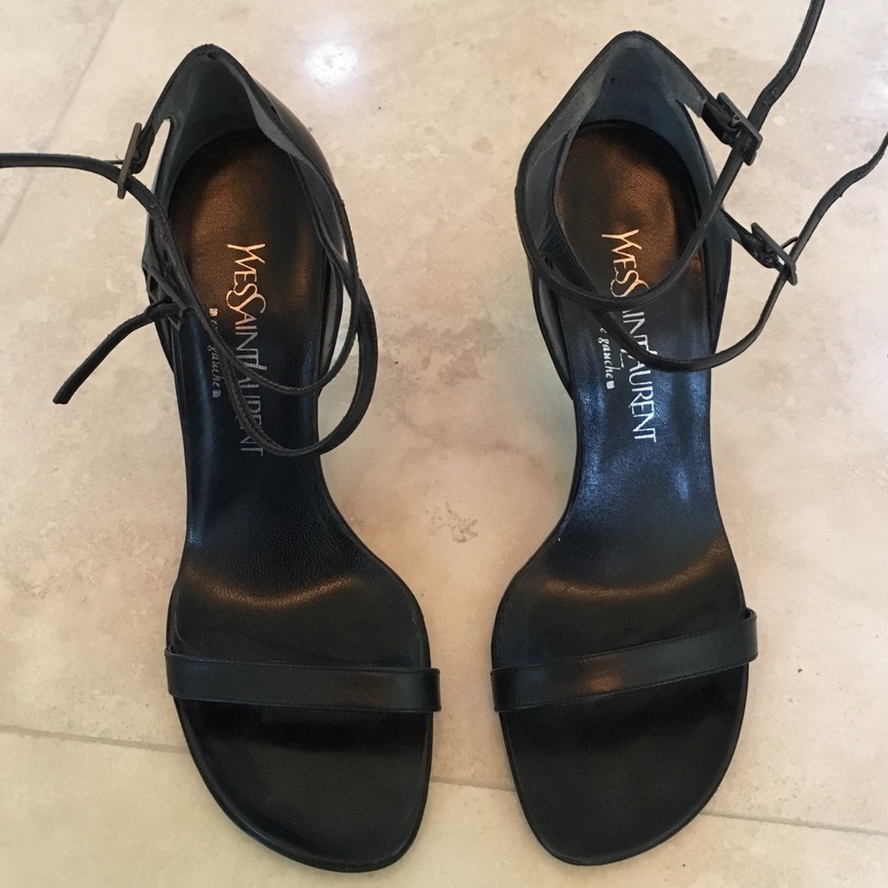 YSL Wedge Sandals